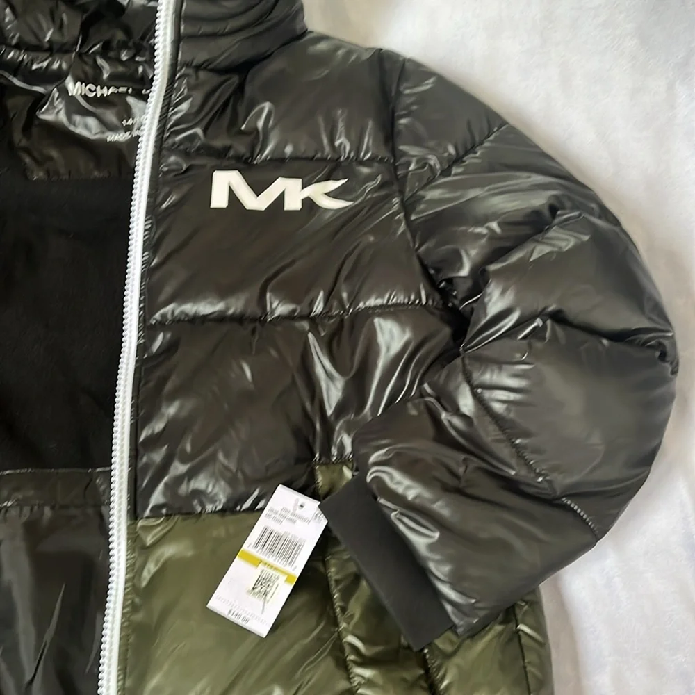 MICHAEL KORS Jacket Size: 14/16 Color:Black & Green NWT - Picture 4 of 7